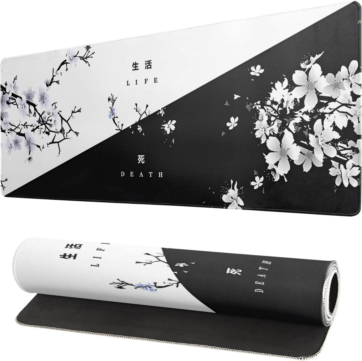 Siski Japanese Cherry Blossom Gaming Mouse Pad ~ Extended Size for Ultimate Precision!