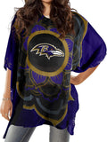 Littlearth NFL Sheer Caftan With Flower Design - Versatile Fan