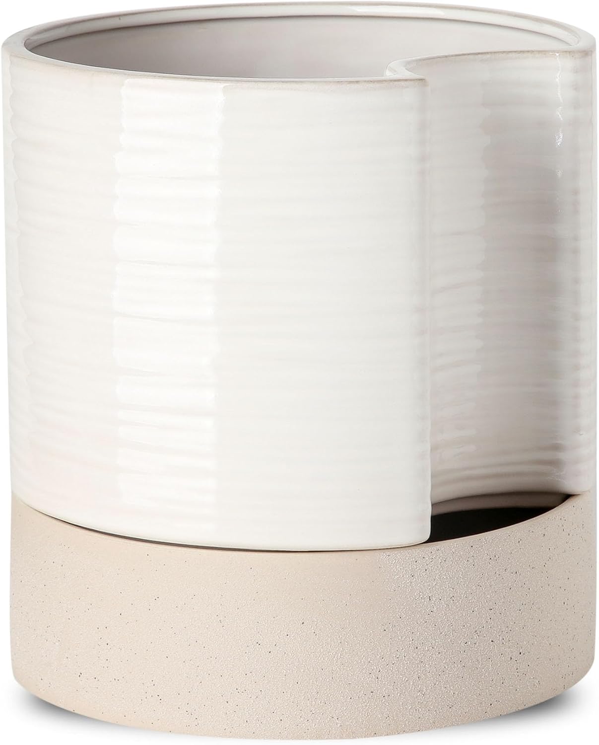 Nihow Self Watering Plant Pot: 8 Inch Ceramic Planter for Plants