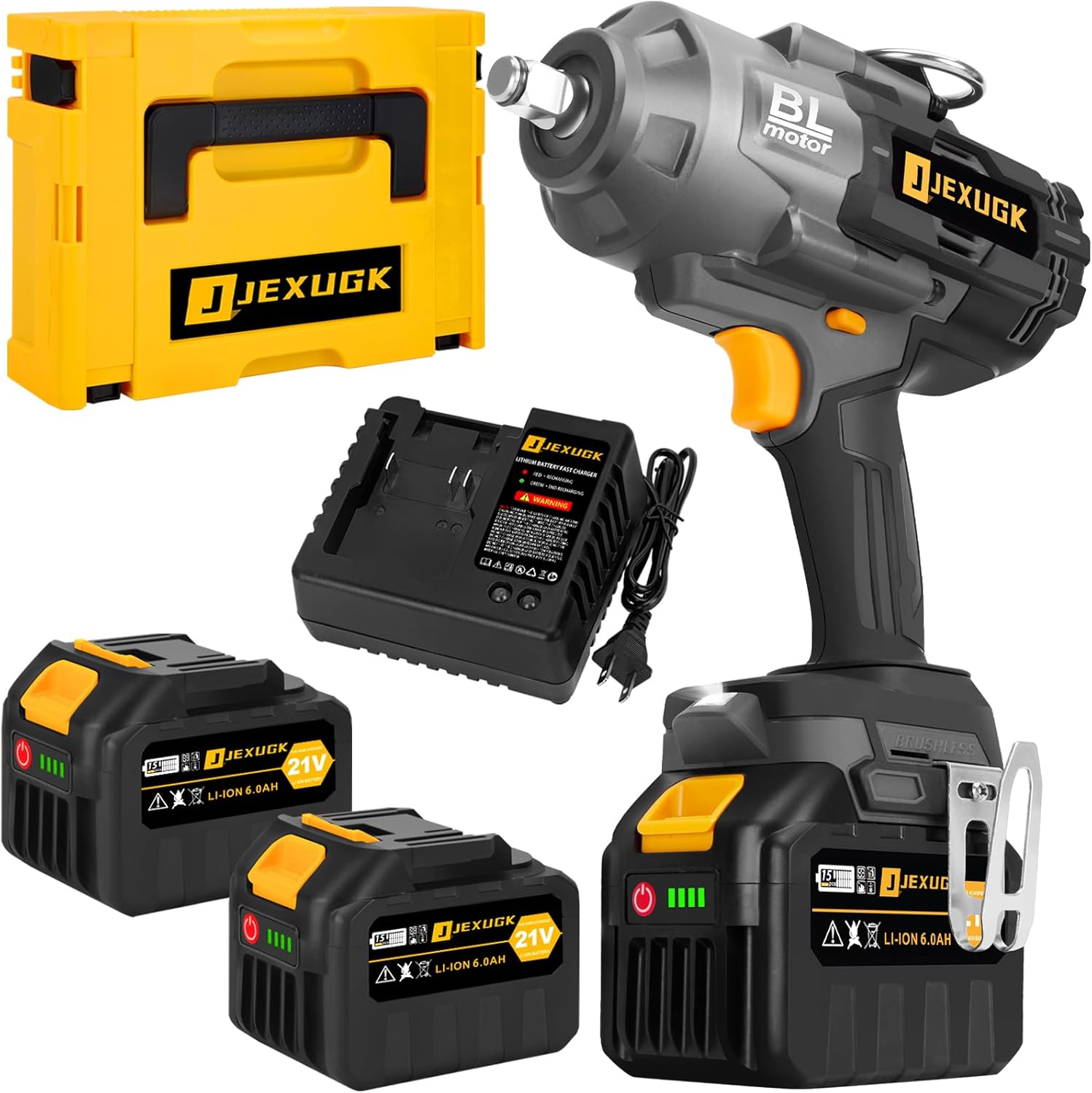 1500Ft-lbs Cordless Impact Gun for Heavy Trucks and Mowers