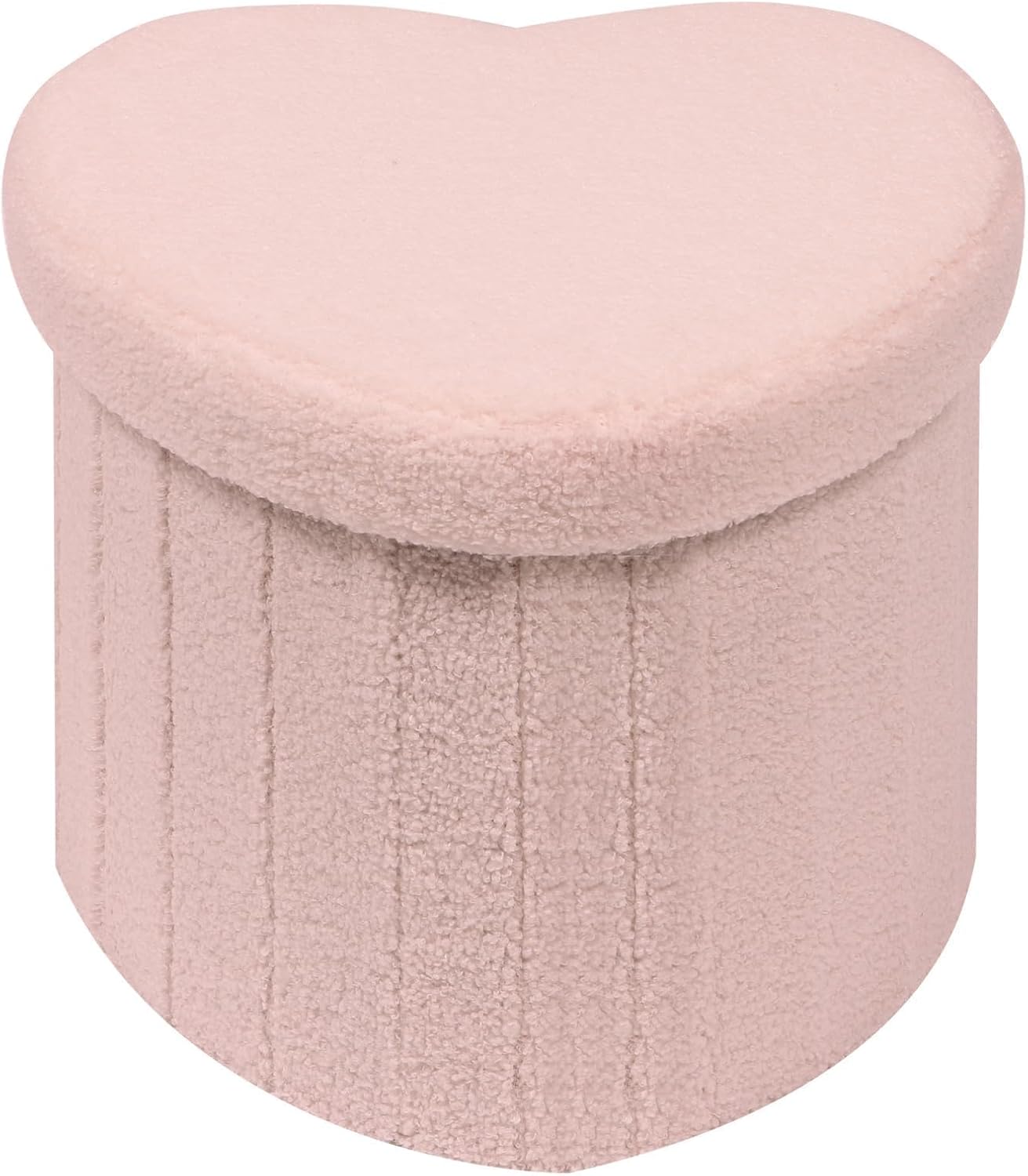 Heart Shaped Storage Ottoman Cube for Living Room and Dorm