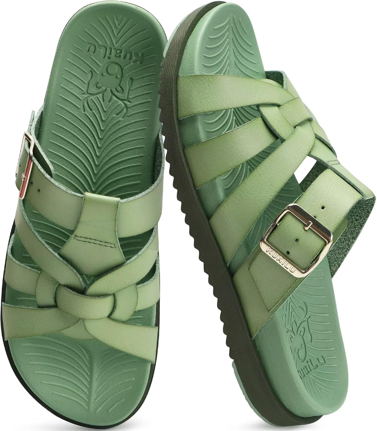 KuaiLu Gladiator Sandals for Women with Arch Support Comfort