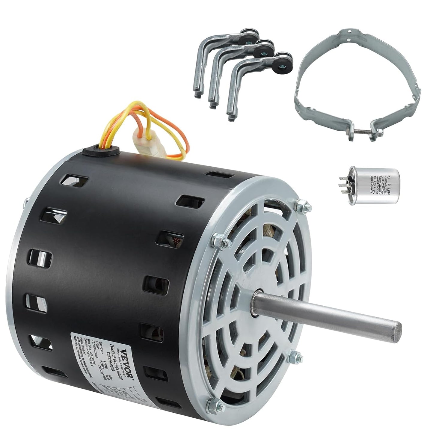 VEVOR 1/2HP Furnace Blower Motor with 5-Speed Control Options