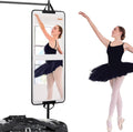 White Hanging Full Length Mirror for Dance Bag - Portable 33x13 in