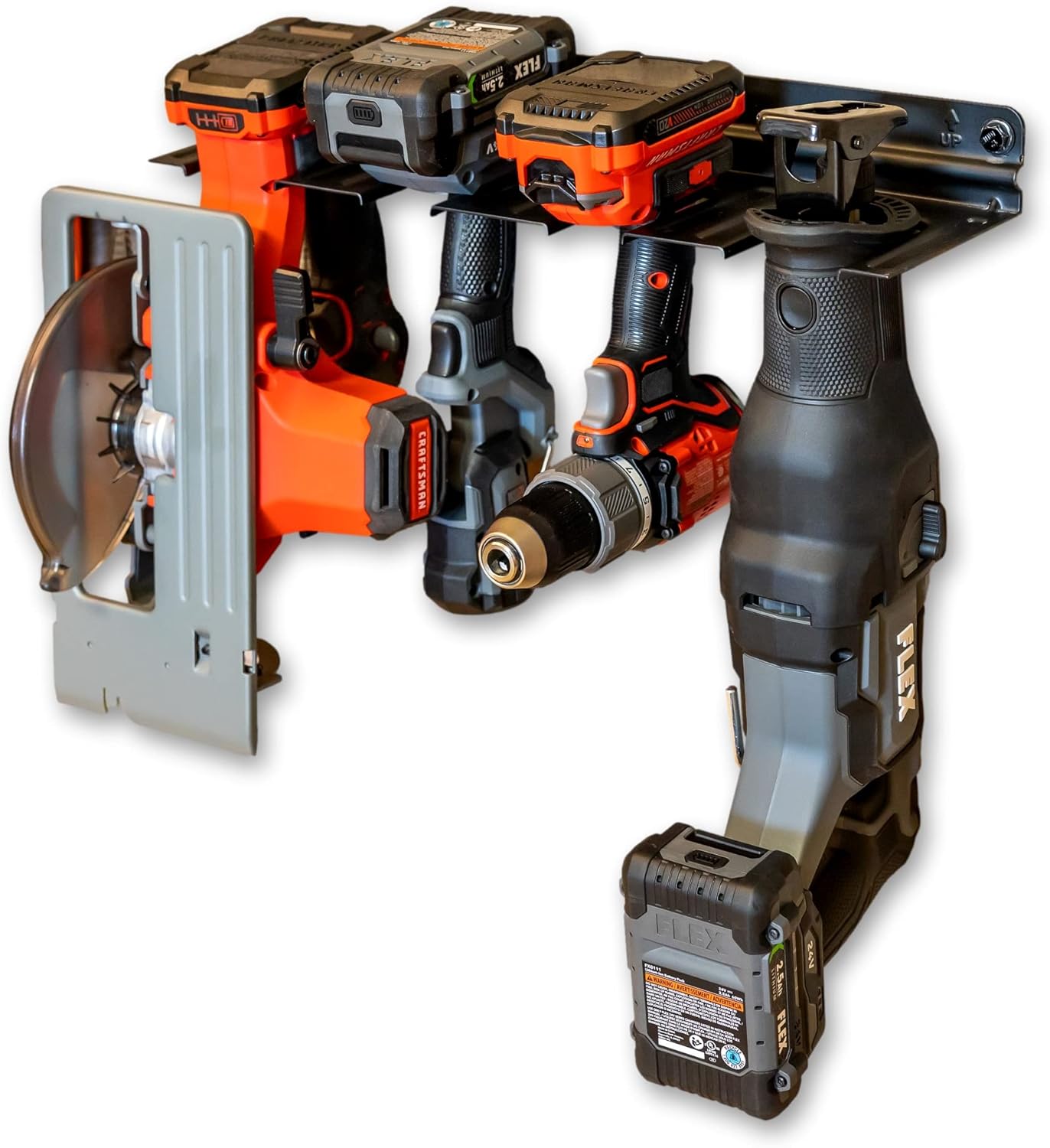 Solid Steel Wall Mount Power Tool Organizer