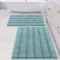 H.VERSAILTEX Chenille Bath Mat Set - Ultra Thick Absorbent Rugs