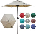 Patio Umbrella Outdoor Market Table Umbrella with Crank & Tilt - 7.5