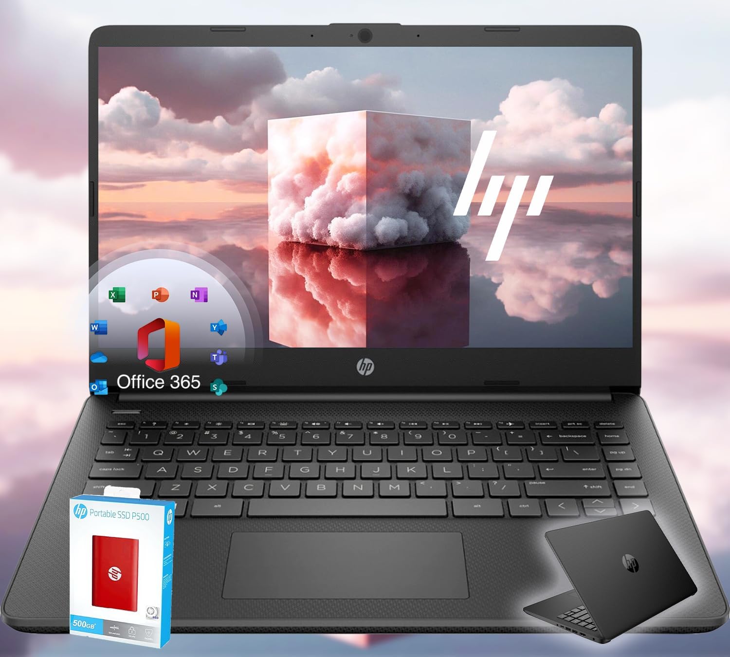 HP 14 Ultrabook with Intel Quad-Core CPU for Students