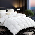 L LOVSOUL 75% Goose Down Fiber Comforter Twin Size - Hotel Style