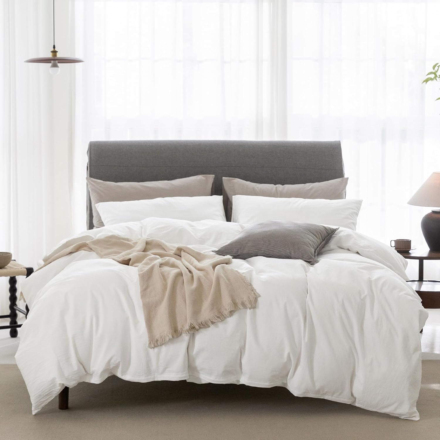 Cooling Super King Duvet Cover Set for Cozy Bedding Experience