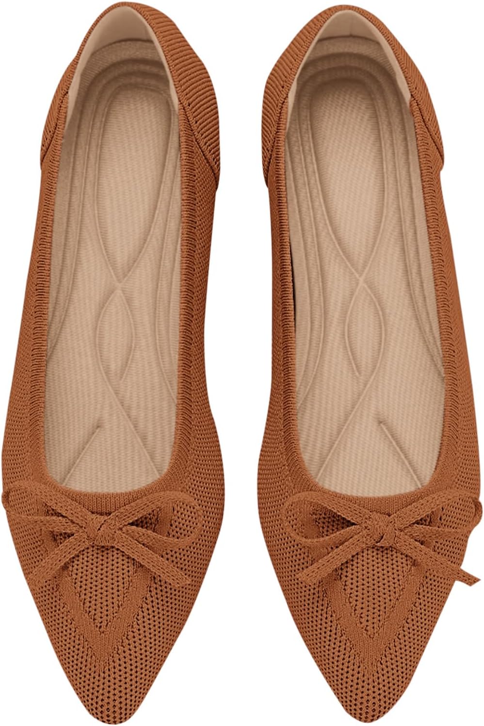 Comfortable Women's Flats with Bow Knit Design for Every Occasion