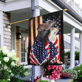 Patriot American Dog Flag - Double Sided 30x40 House Flag