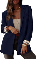 Blazers for Women Open Front Leopard Lined Jacket - Fall 2025