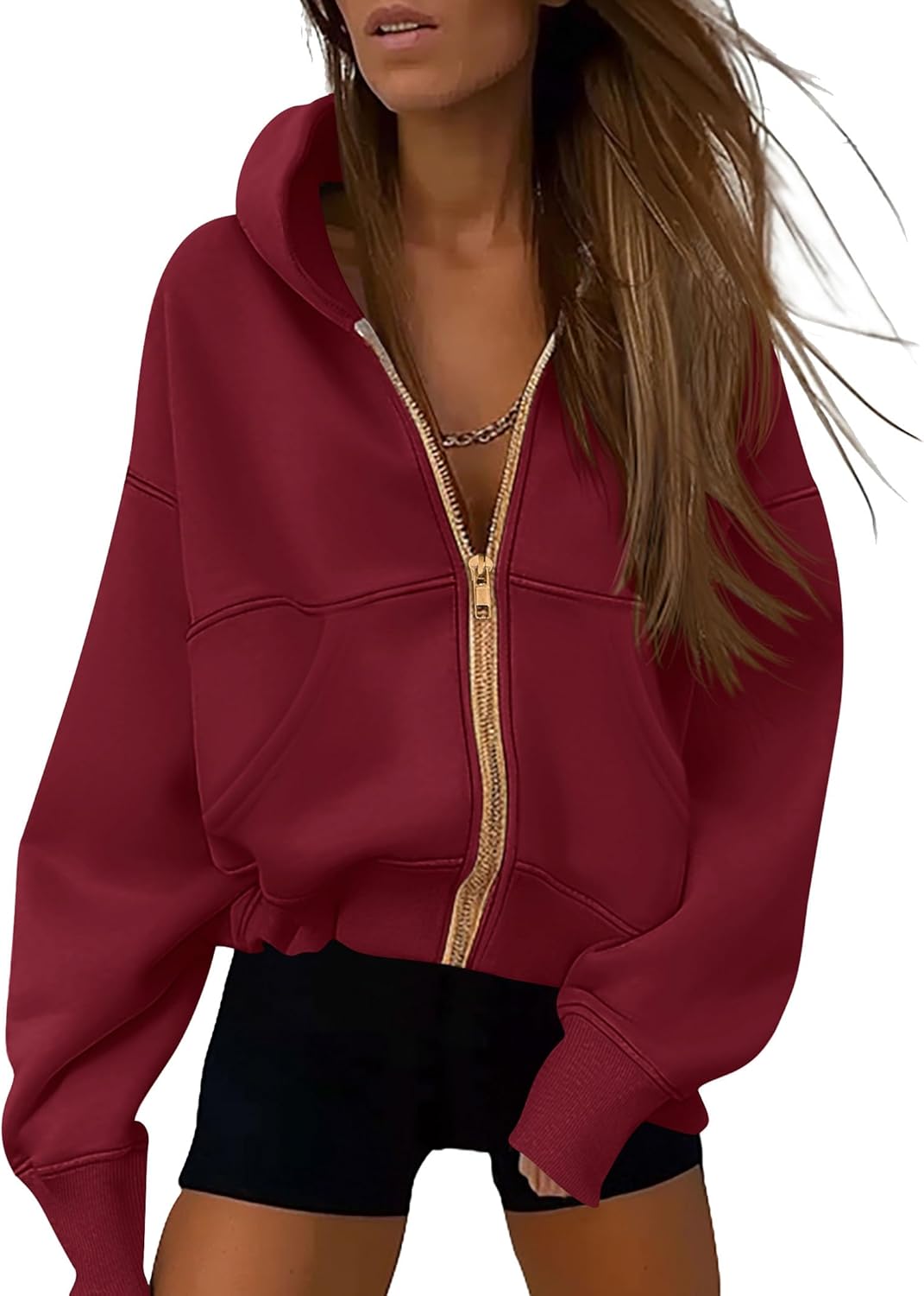 PRETTYGARDEN Zip Up Hoodies for Women - Trendy Fall Fashion