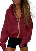 Zip Up Hoodies for Women - Cozy Fleece Lined Fall Staple