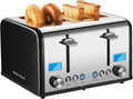 Roter Mond Countdown Stainless Steel 4-Slice Toaster - LED Timer