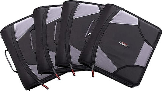 Case-it King Sized Zip Tab School Zipper Binder for Students