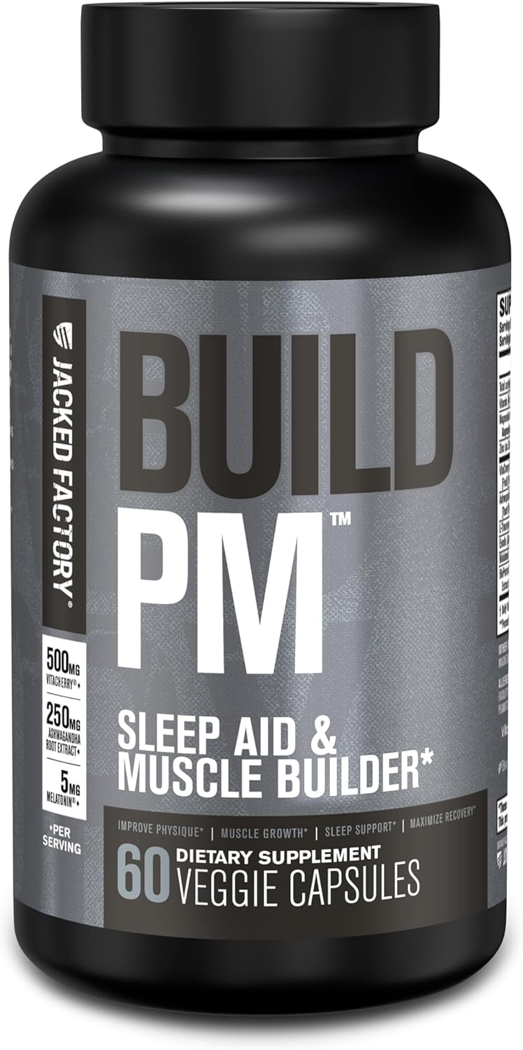 Build PM Night Time Muscle Builder & Sleep Aid for Recovery