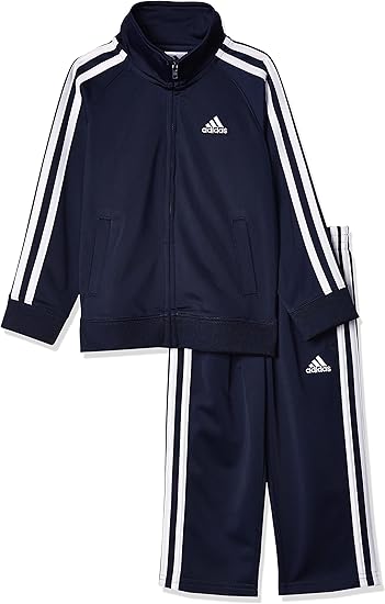 adidas Boys' Tricot Jacket & Pant Clothing Set for Active Kids