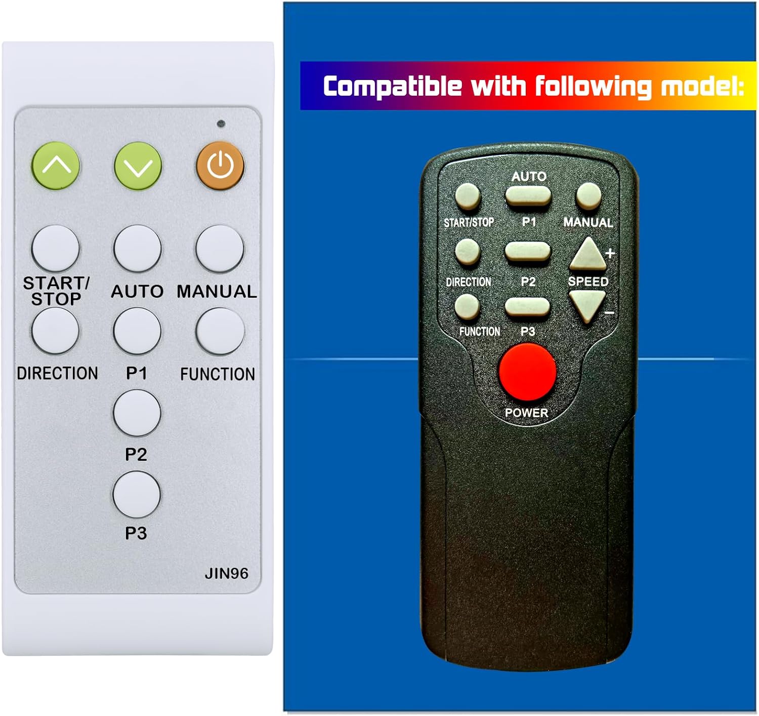 Elliptical Machine Remote Control - Oversized Buttons, Same as Picture