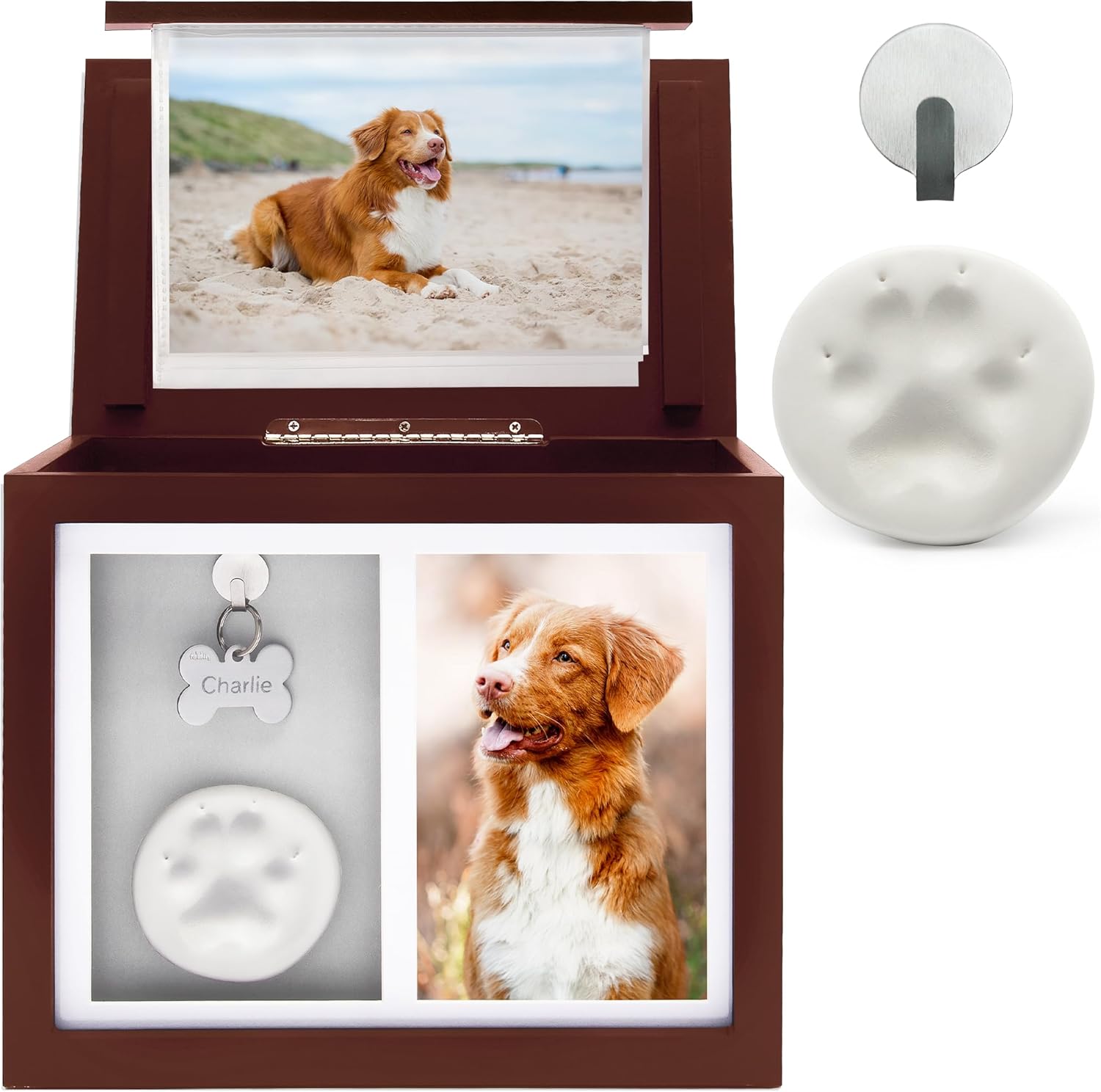 Pet Urns for Dogs Ashes Keepsake - Beautiful Memorial Box