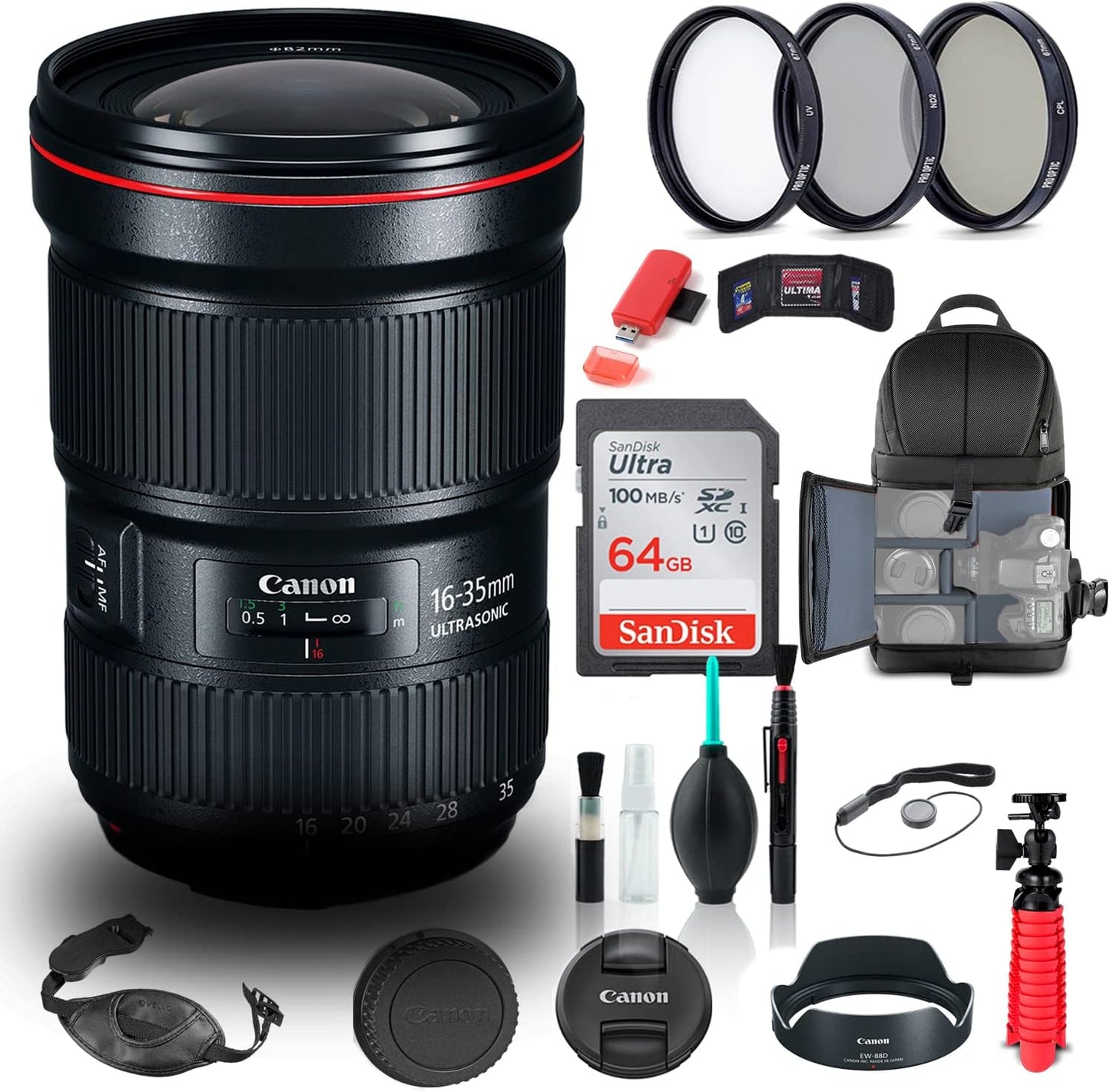 Canon EF 16-35mm f/2.8L III USM Lens Bundle for Photographers