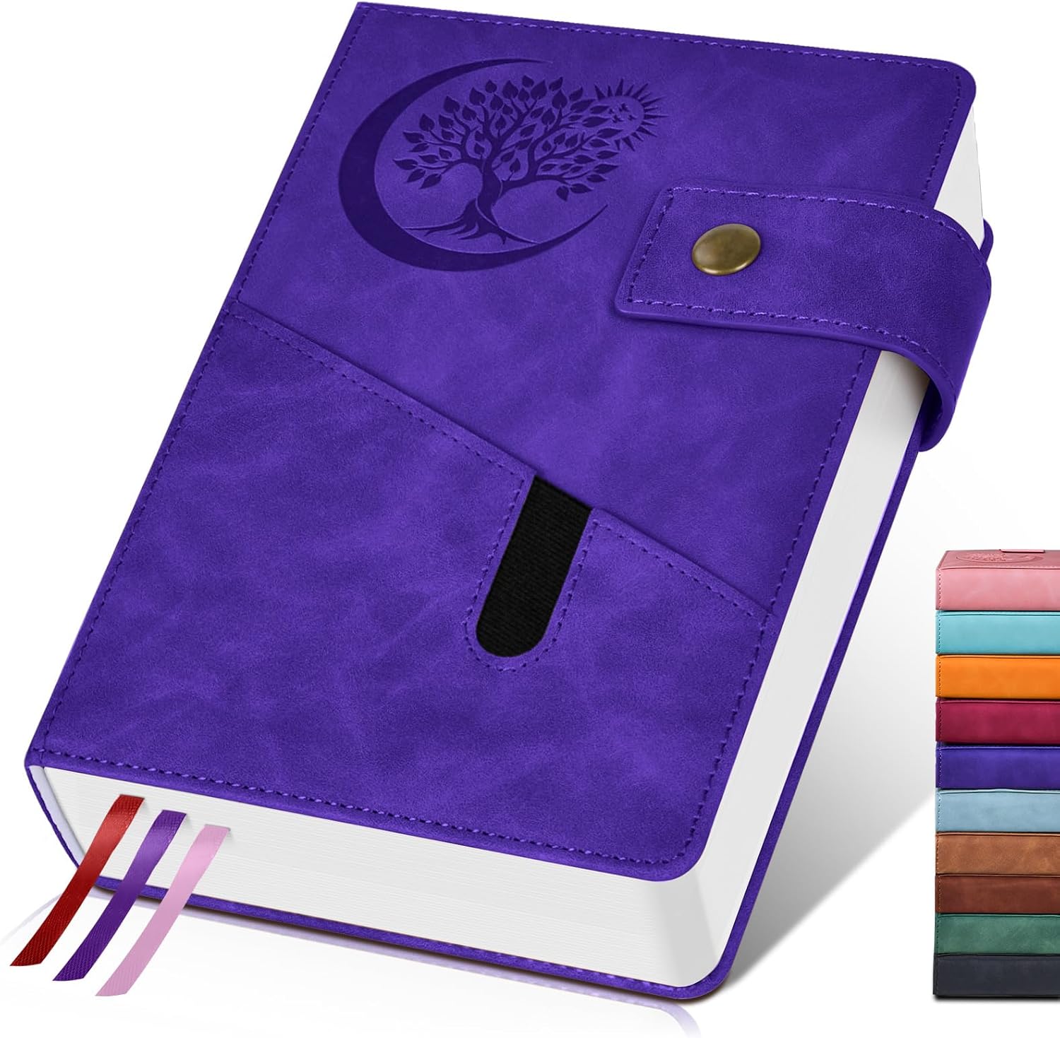 PAIBAS Large Leather Journal: 365 Thick Lined Pages for Versatile Use