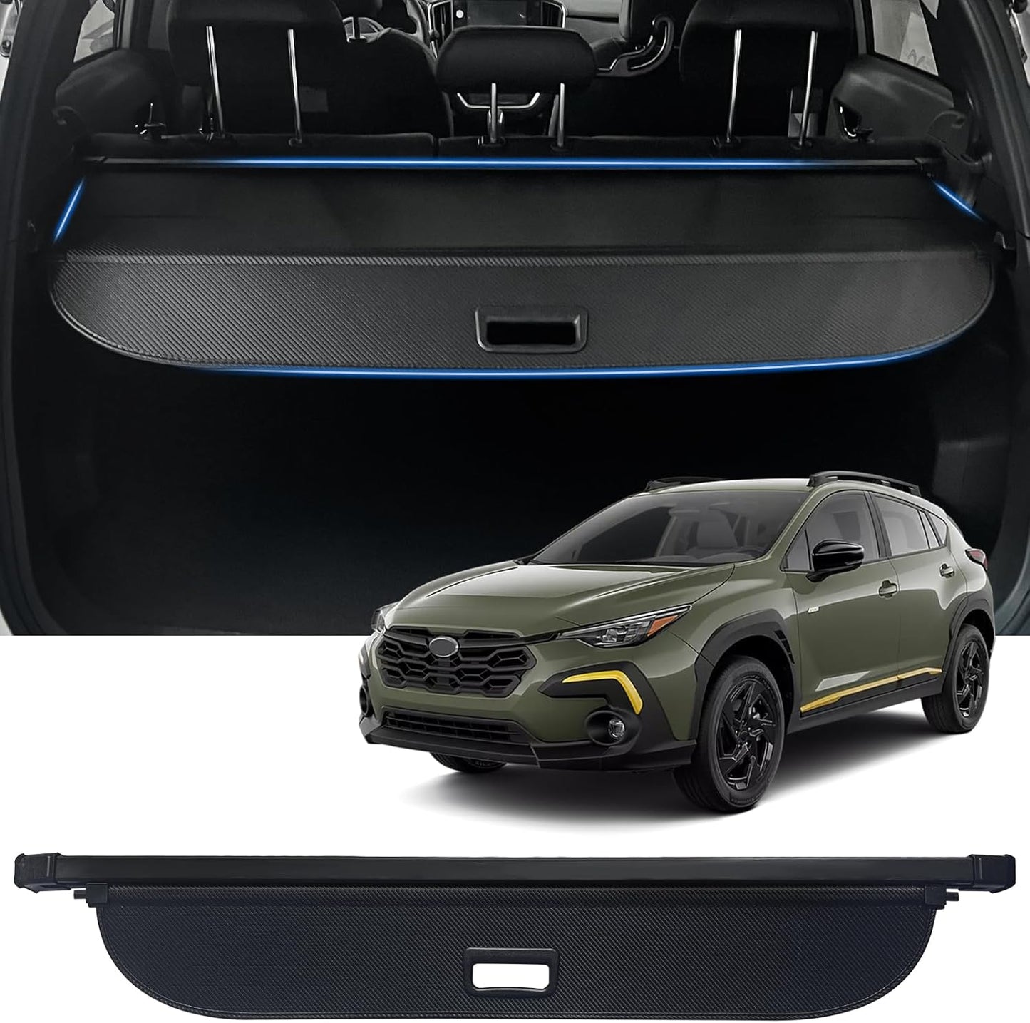AUXKO Retractable Cargo Cover for 2025 2024 Subaru Crosstrek