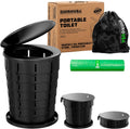 Rhino USA XL Portable Toilet for Camping - Retractable, Adjustable