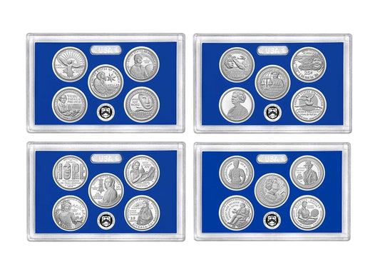2022 2025 S Clad Proof American Women Quarter Sets - 20 Coins