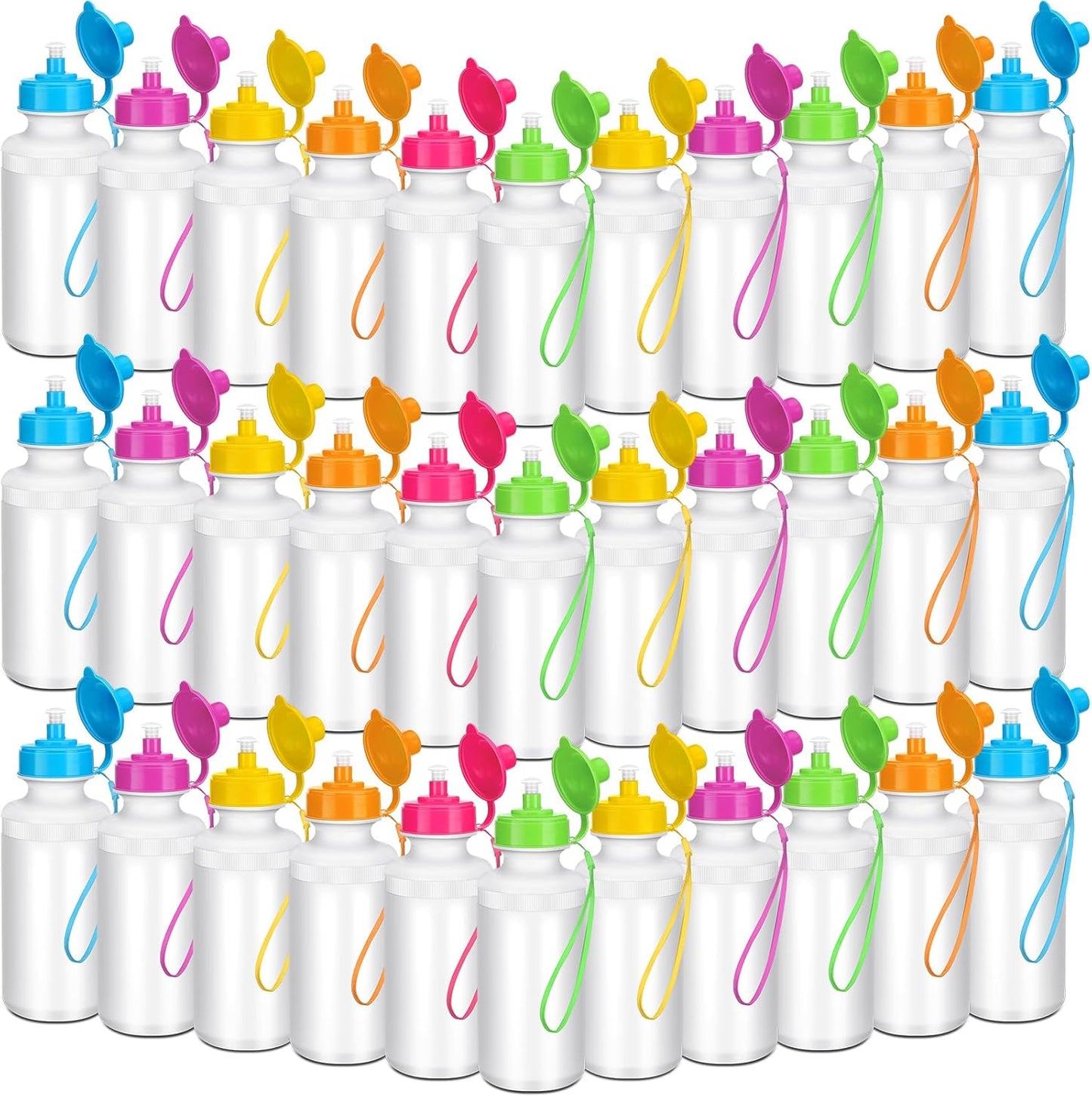 Ziliny 72 Pcs Reusable Water Bottles Bulk for All Events