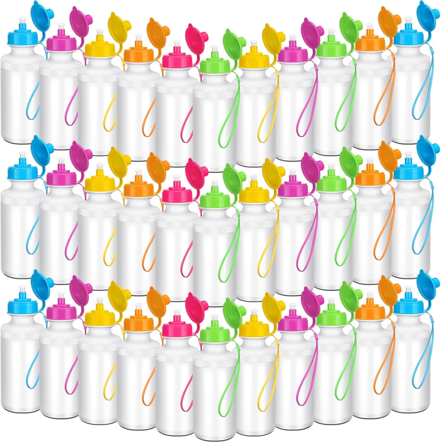 Ziliny 72 Pcs Reusable Water Bottles Bulk for All Events