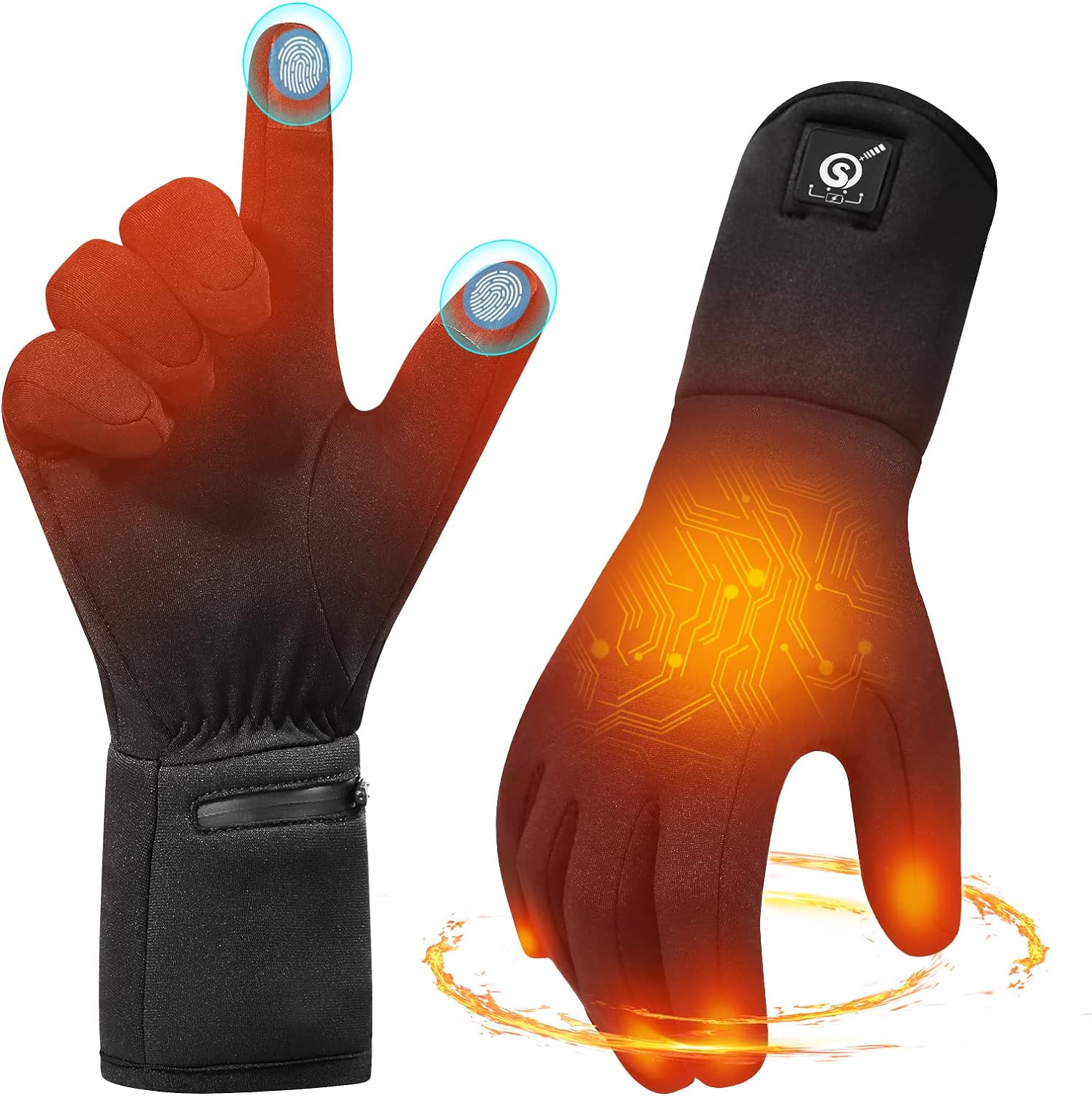 Rechargeable Heated Glove Liners - Ultimate Winter Comfort