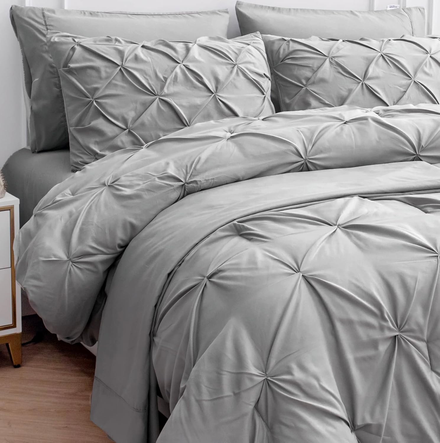 LANE LINEN Twin Comforter Set with Sheets - 5 Piece Set