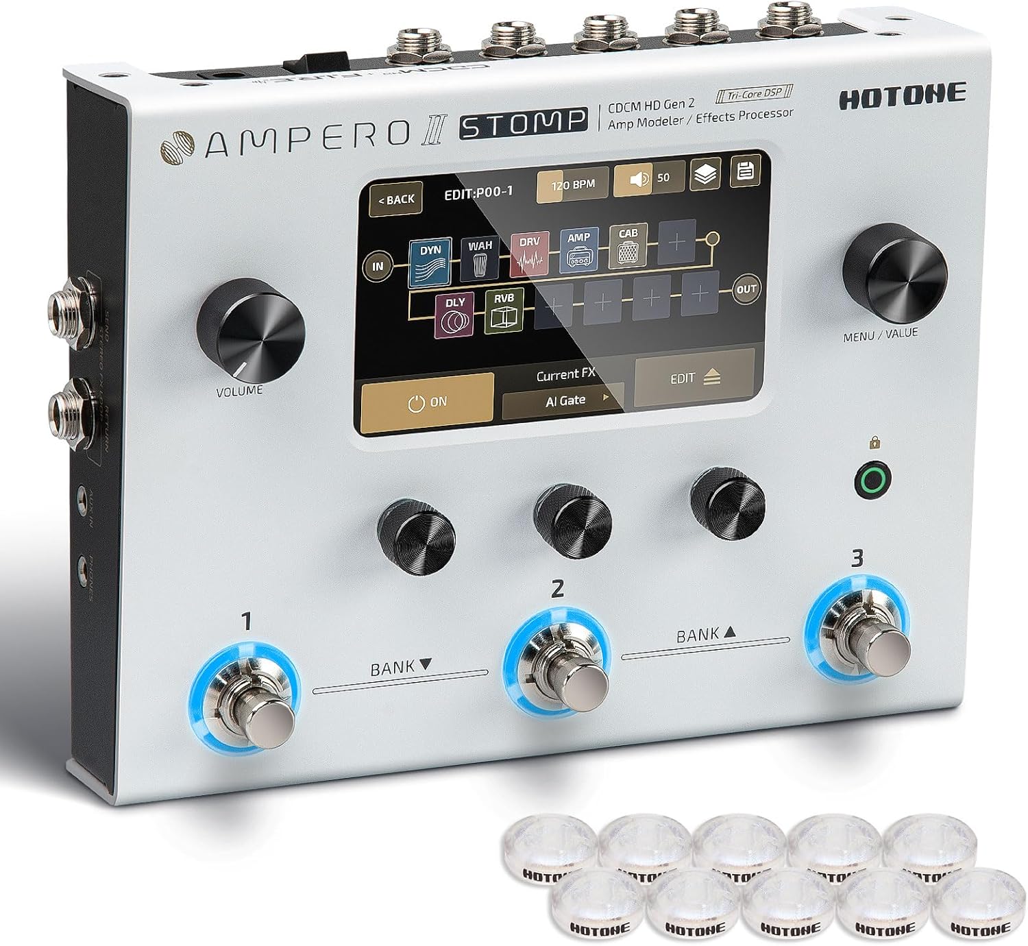 HOTONE Guitar Multi Effects Processor with Touch Screen Control