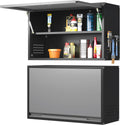 Coolsun Metal Wall Cabinet with Up-Flip Door - Sturdy Wall Storage
