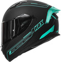 HAX Obsidian Full Face Dual Visor Motorcycle Helmet - Matte Black XXL