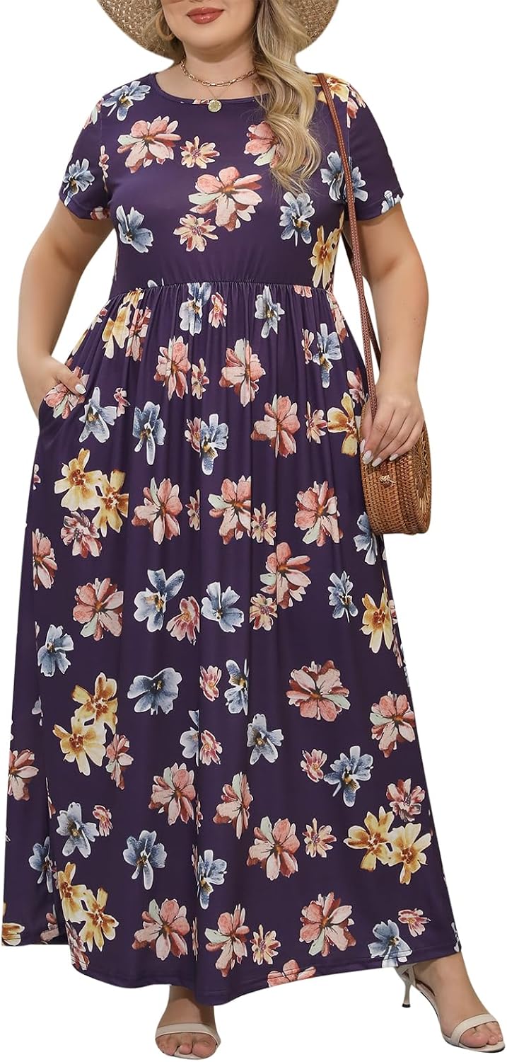 Plus Size Maxi Dresses for Curvy Women - Summer Casual Style
