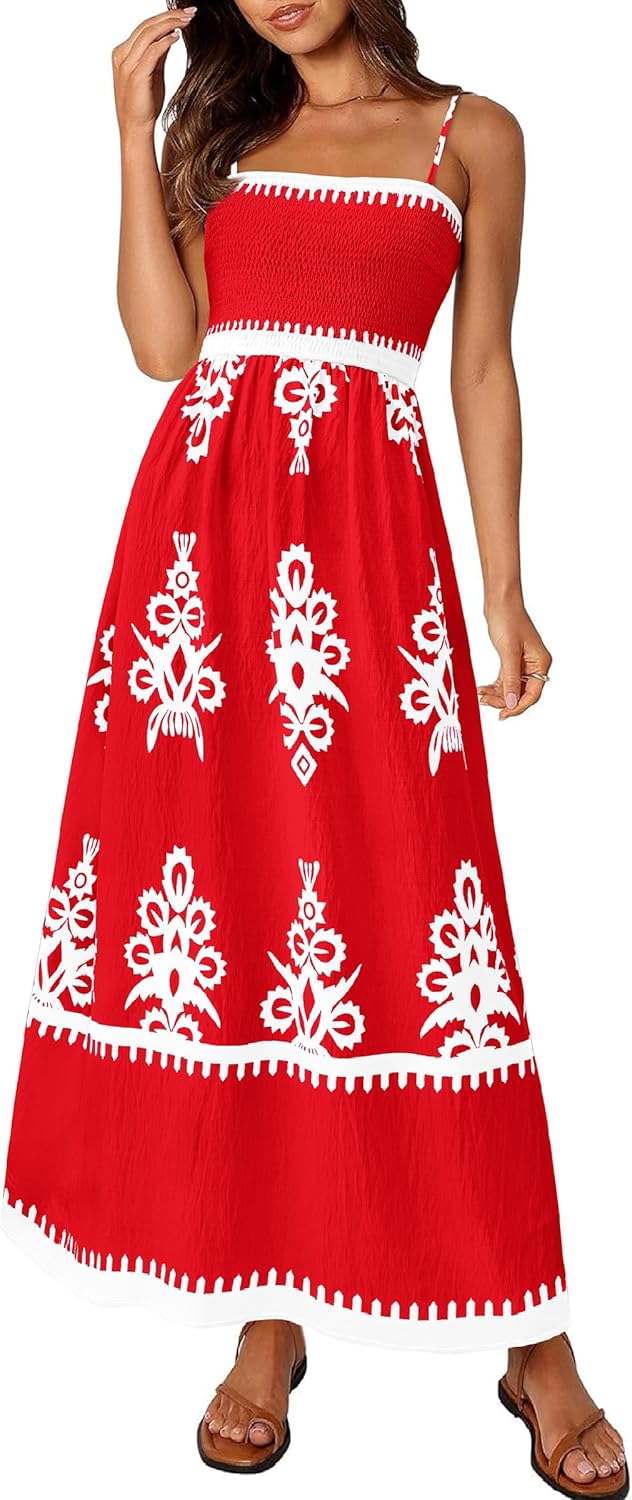 PRETTYGARDEN Summer Dress for Women - Floral Sundress 2025