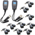 10 Pairs HD-CVI/TVI/AHD Passive Video Balun with Power Connector