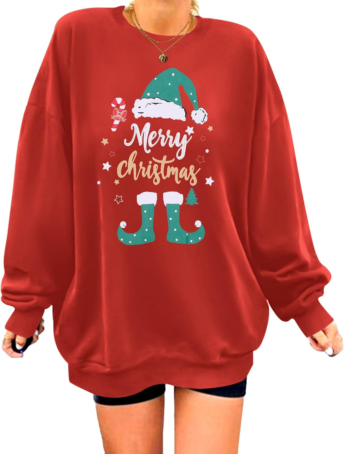 Cozy Christmas Tree Sweatshirt by Zeagoo