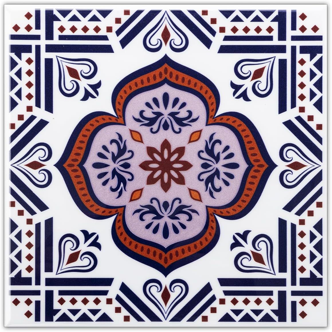 DICOFUN 32 Colorful Talavera Mexican Tile Peel and Stick Backsplash