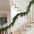 Jutom 9 ft Christmas Cedar Garland - Real Touch Cedar Greenery