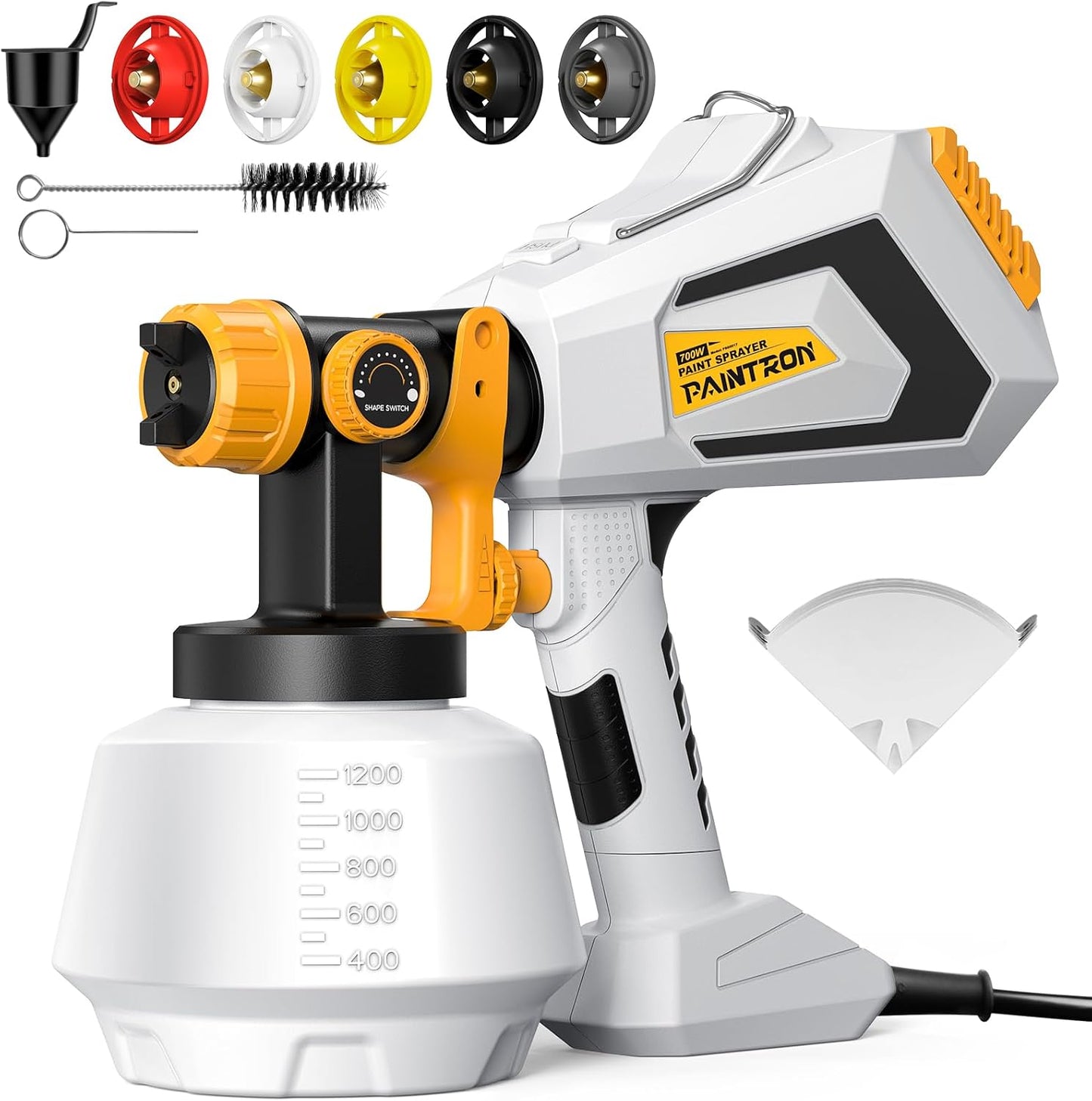 Paint Sprayer 700W HVLP Electric Gun for Easy Home Projects