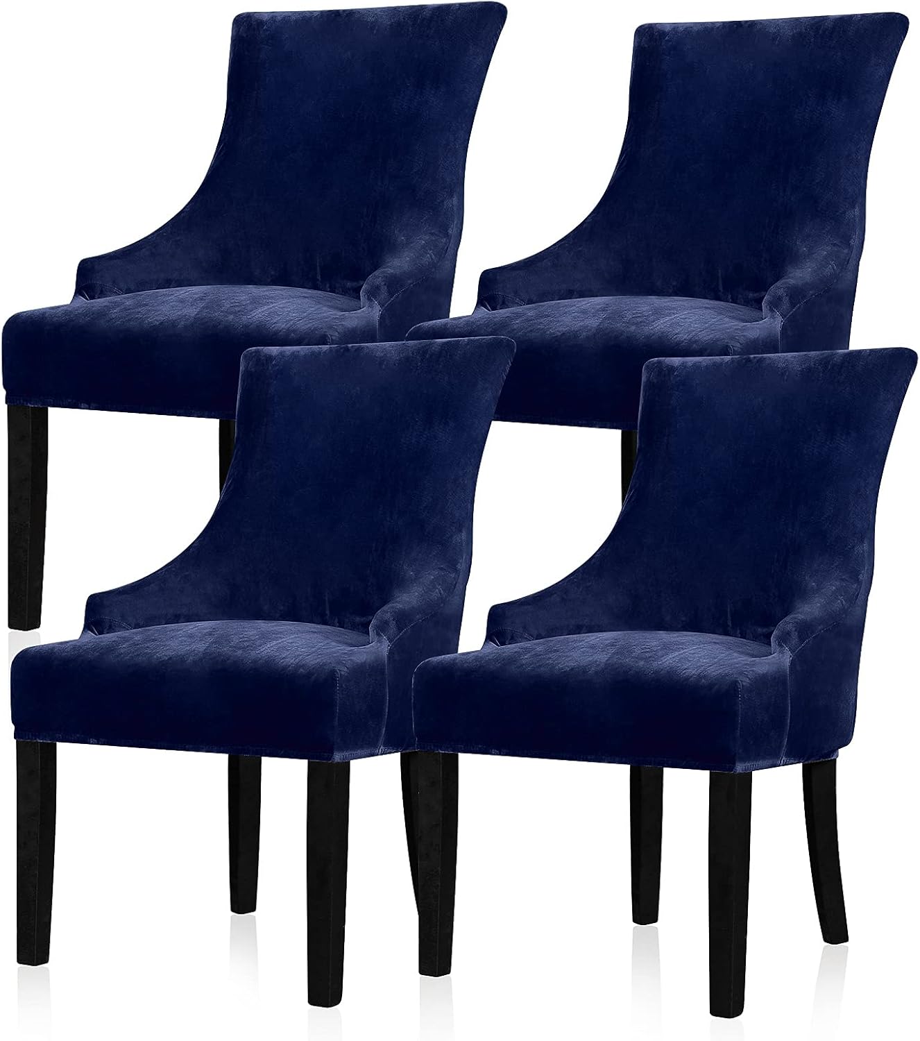 Lellen Velvet Stretch Wingback Chair Cover for Home Decor
