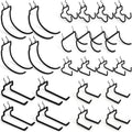 INCLY 24 Pack Heavy Duty Pegboard Hooks - Durable Garage Tool
