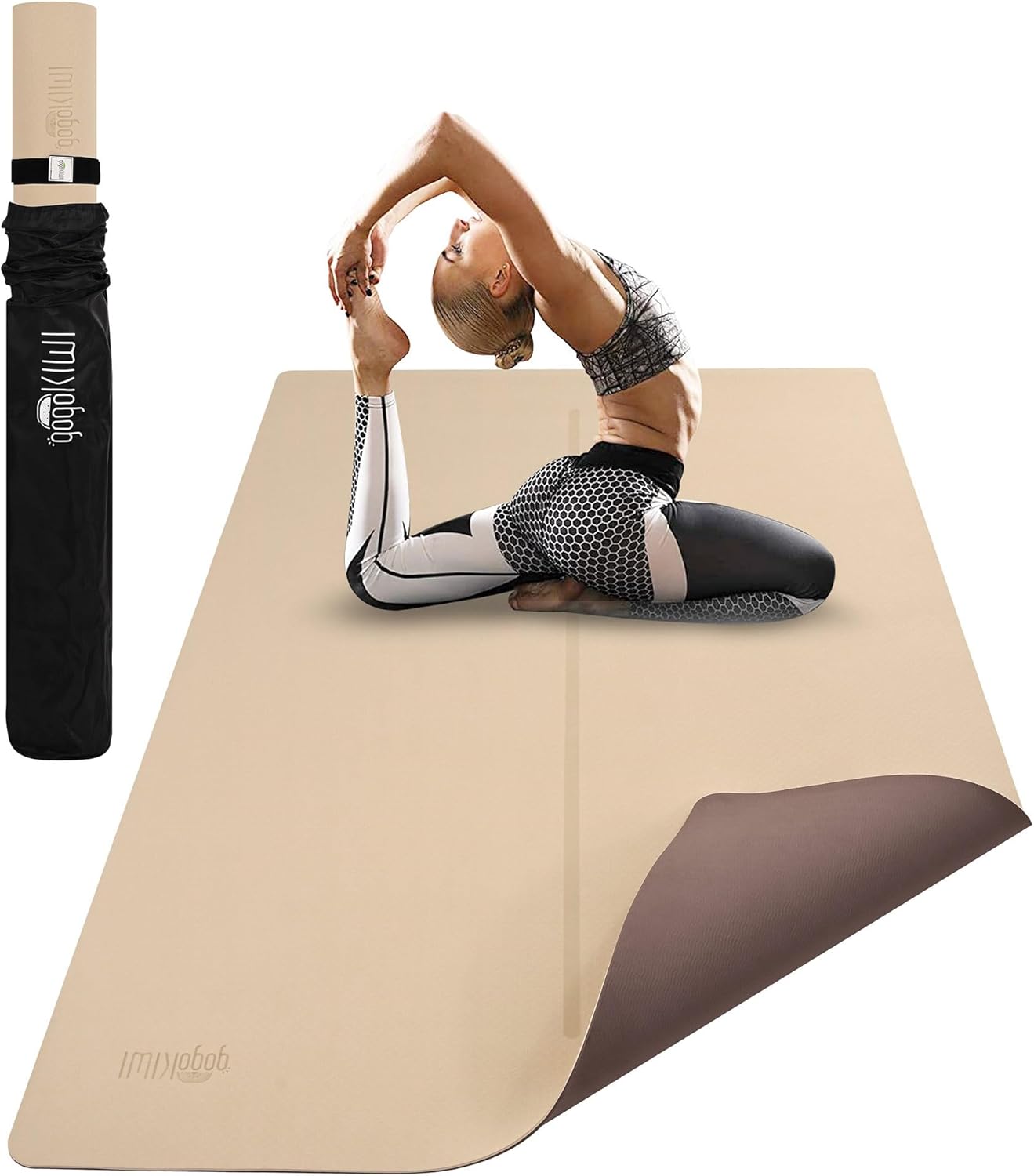 Extra Wide Non-Slip Yoga Mat for Home Gym & Fitness