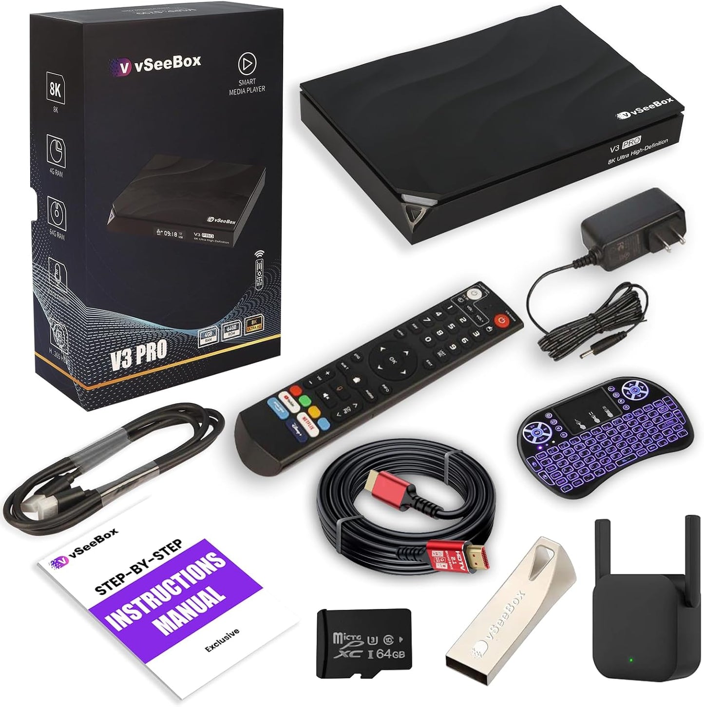 2024 Latest V3 Pro Bundle with Voice Control and Accessories