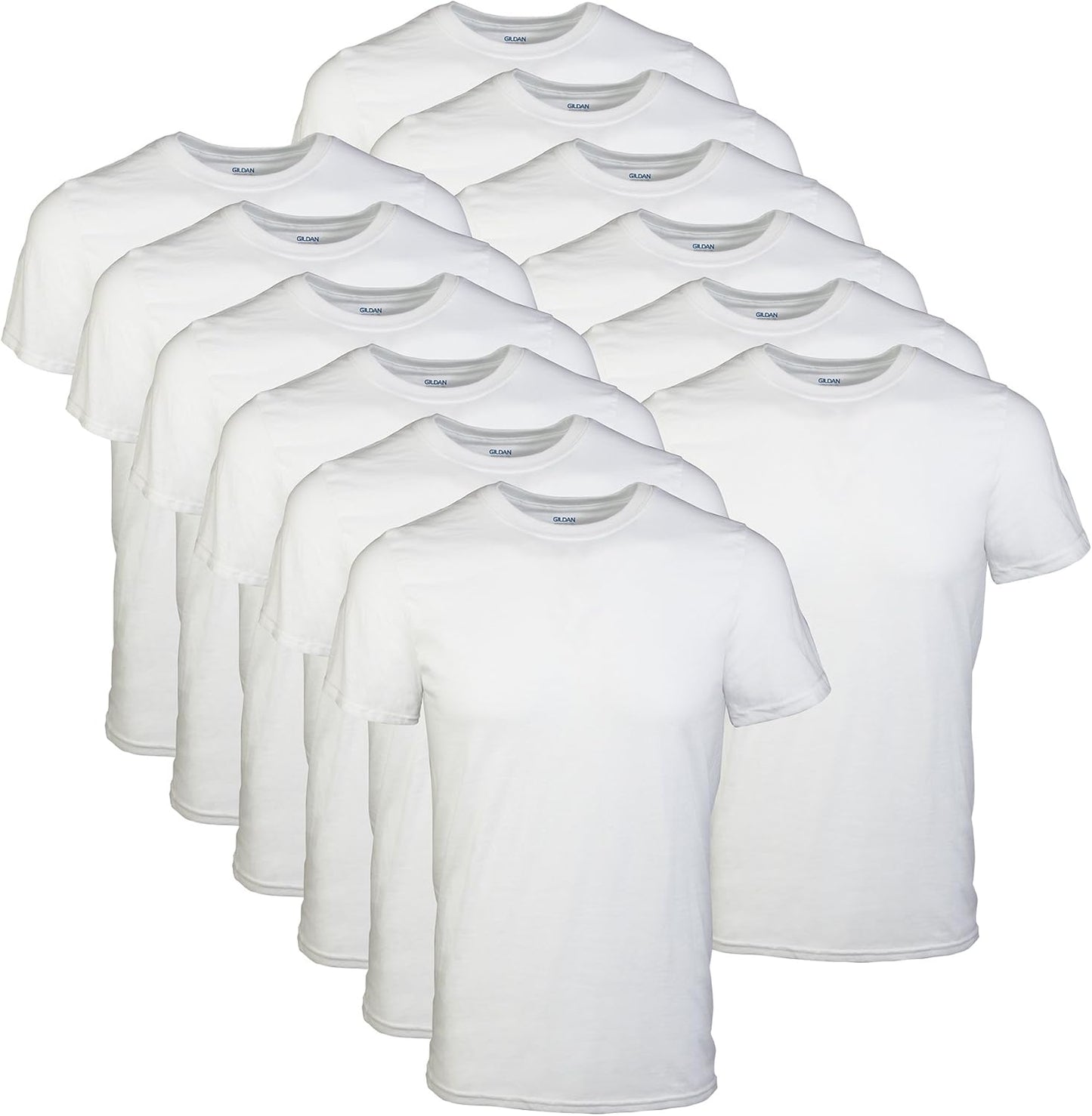 Gildan Men's Crew T-Shirts Multipack for Comfort and Style