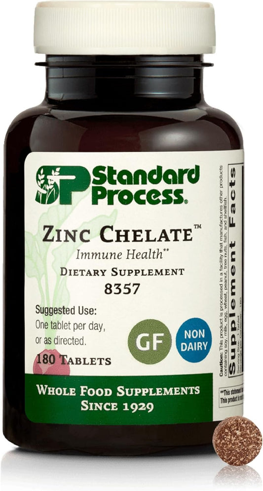 Zinc Chelate for Immune Support & Skin Health - 180 Tablets